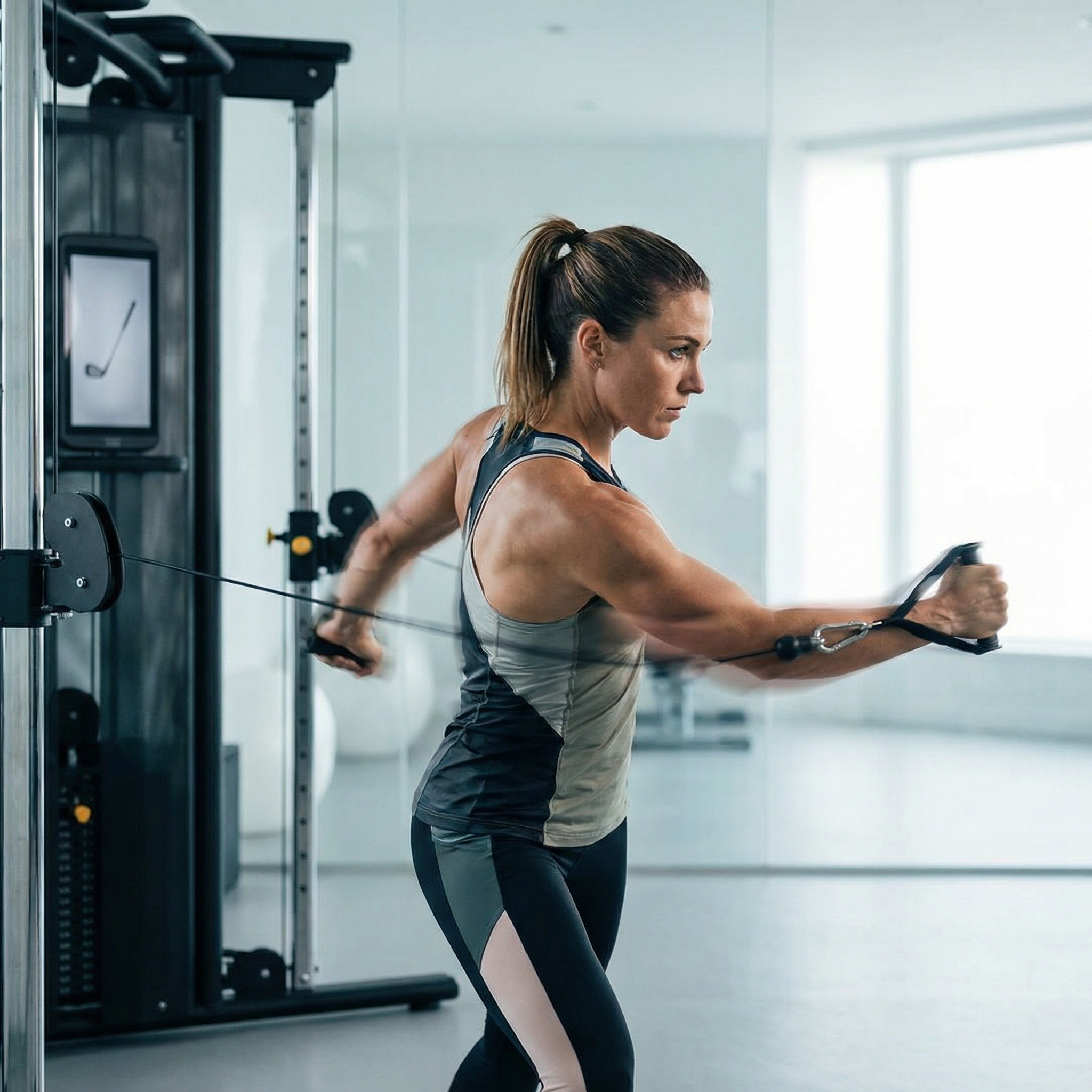 Rotational power exercise for golf